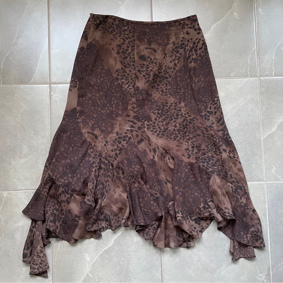 Vintage Leopard Cheetah Print Top and Skirt Set - Picture 7 of 9